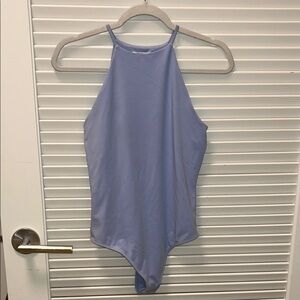 Light Blue Halter Bodysuit